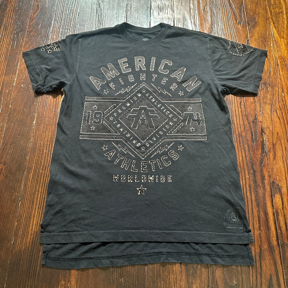 American Fighter Shirt Mens Medium Black Logo Buckle BKE Collab‎ *READ*